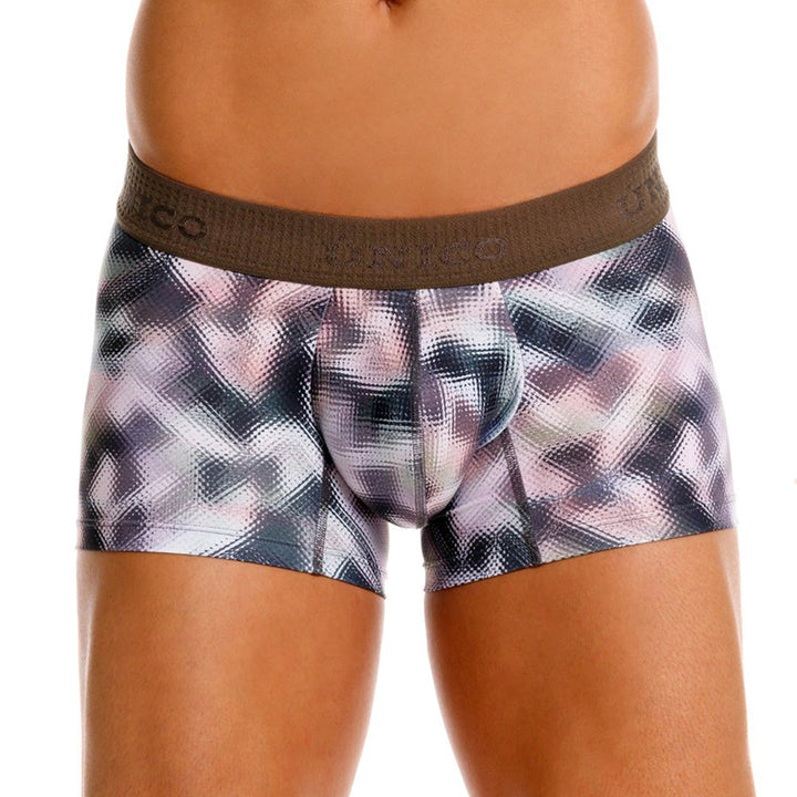 MUNDO ÚNICO "Ornament" Green Printed Short Boxer Briefs (BOXER CORTO ORNAMENTO VERDE)
