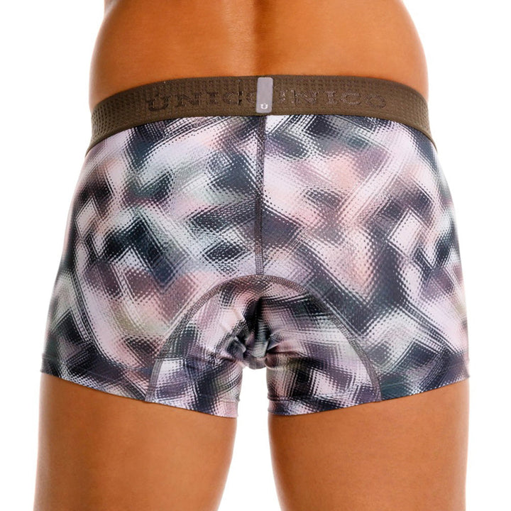 MUNDO ÚNICO "Ornament" Green Printed Short Boxer Briefs (BOXER CORTO ORNAMENTO VERDE)