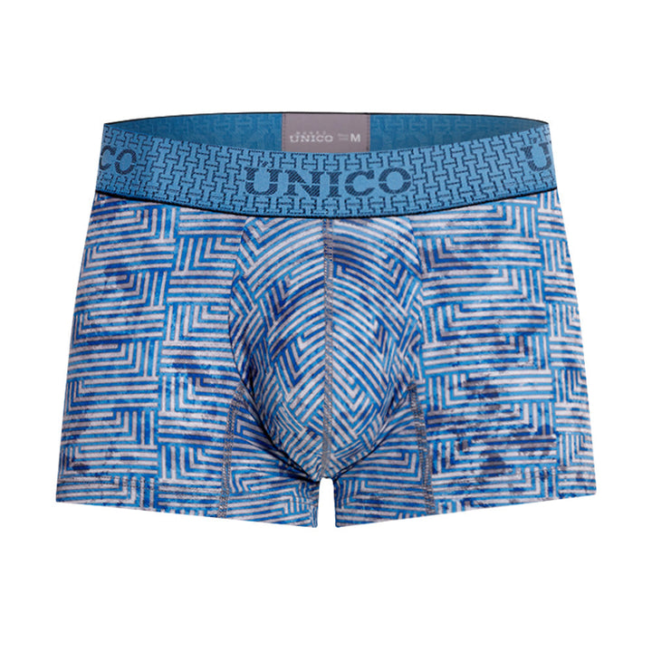 Mundo Unico Men’s Boxer Corto Ostion Azul - Premium Microfiber Trunk Boxer Briefs