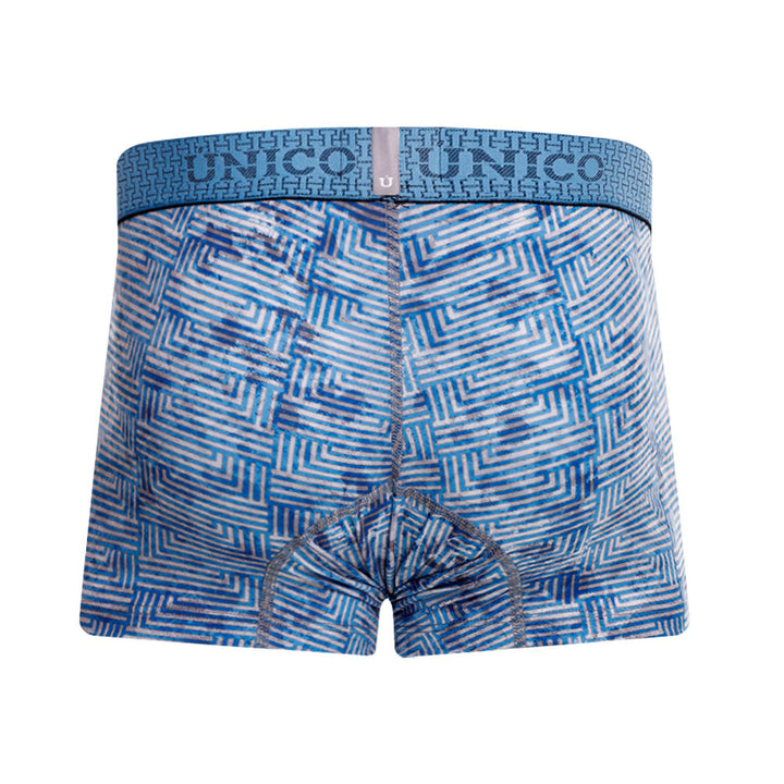 Mundo Unico Men’s Boxer Corto Ostion Azul - Premium Microfiber Trunk Boxer Briefs