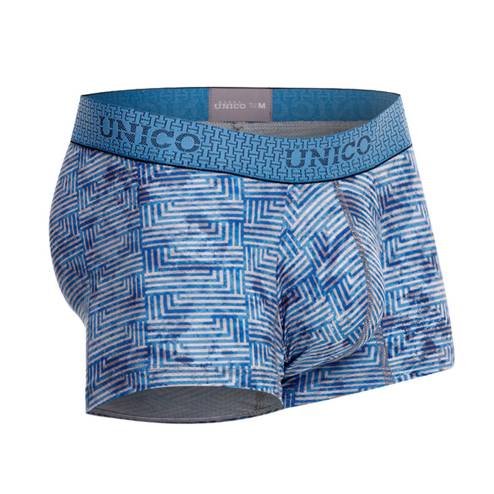 Mundo Unico Men’s Boxer Corto Ostion Azul - Premium Microfiber Trunk Boxer Briefs