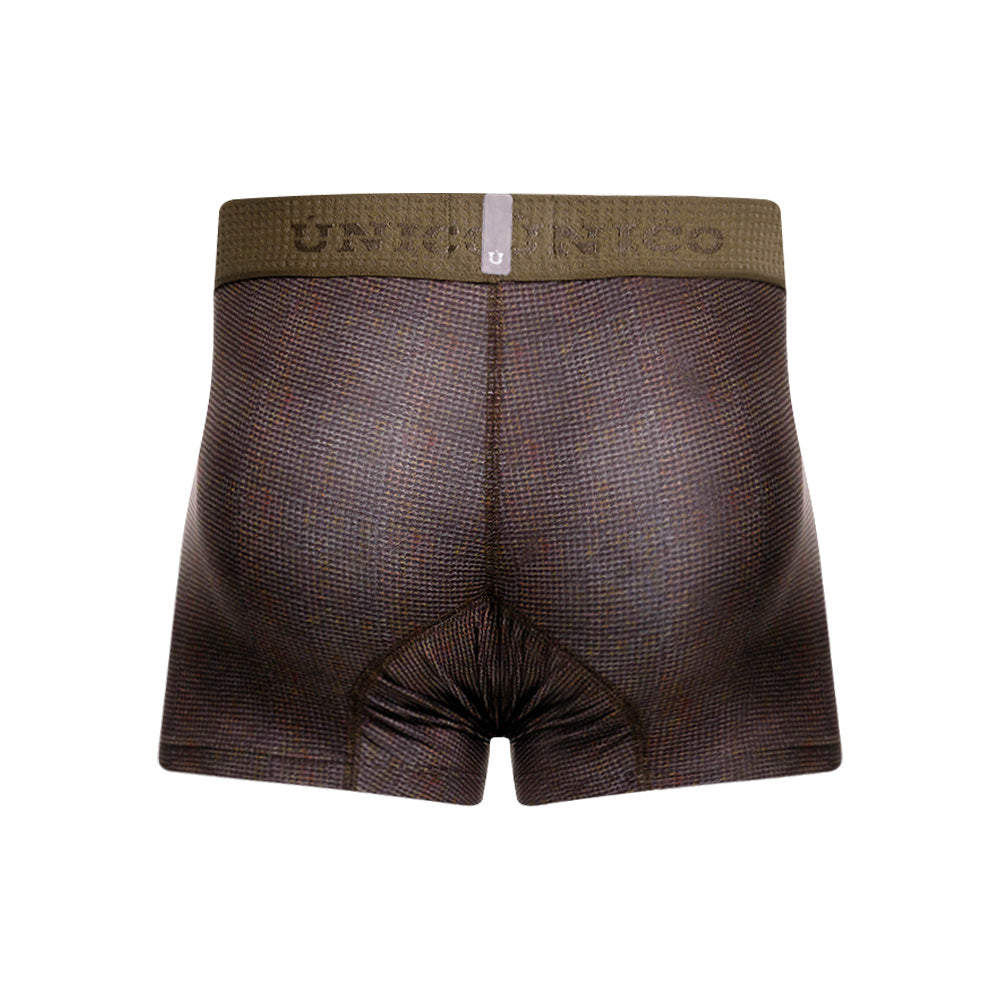 MUNDO ÚNICO "Ovillo" Green Printed Short Boxer Briefs (BOXER CORTO OVILLO VERDE)