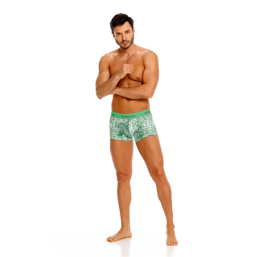 Mundo Unico Piramide Men's Boxer Briefs in Green – men's boxer briefs Handmade in Colombia
