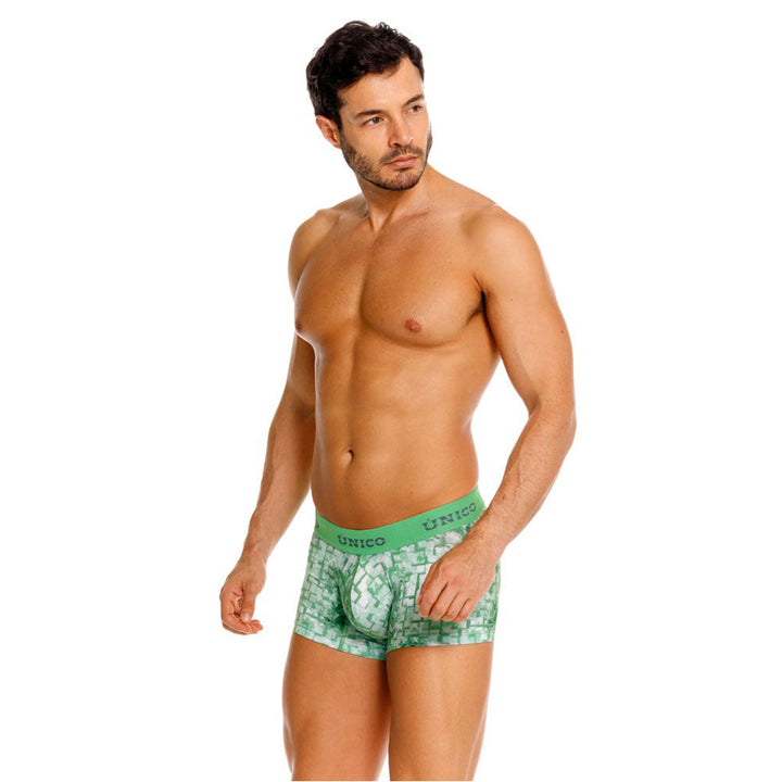 Mundo Unico Piramide Men's Boxer Briefs in Green – men's boxer briefs Handmade in Colombia