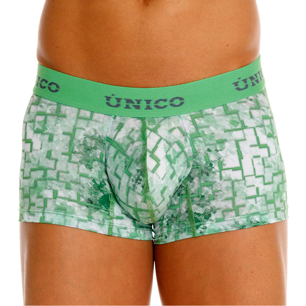 Mundo Unico Piramide Men's Boxer Briefs in Green – men's boxer briefs Handmade in Colombia