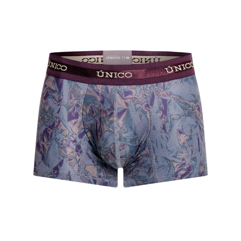 Mundo Unico Plumula Men's Trunk Underwear | Purple