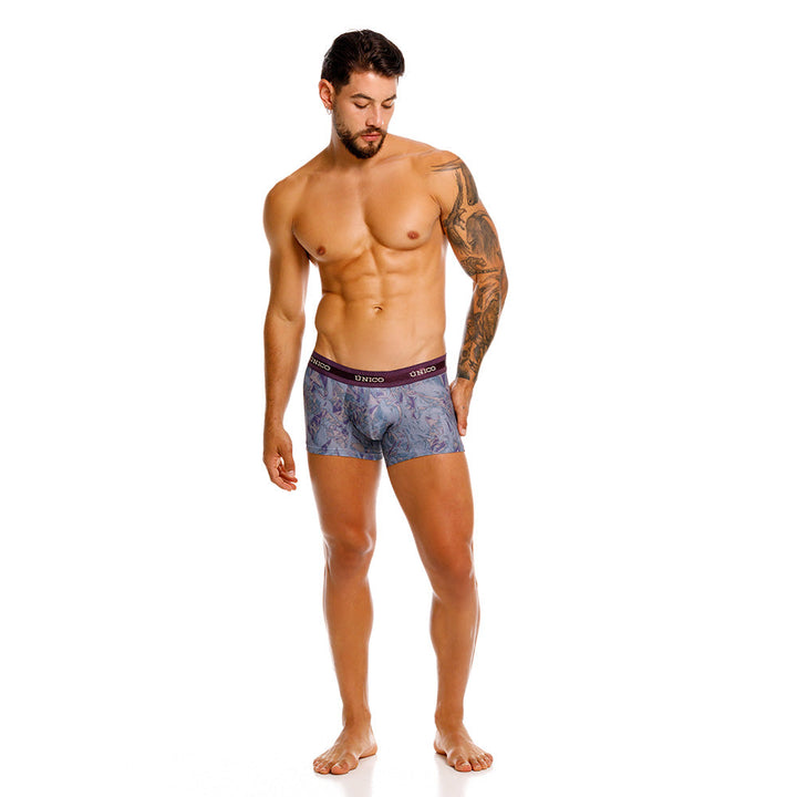 Mundo Unico Plumula Men's Trunk Underwear | Purple
