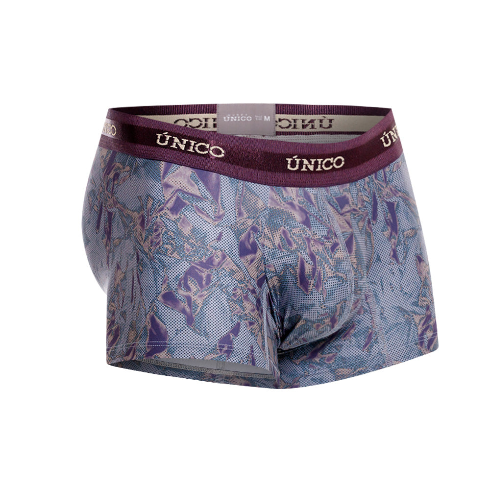 Mundo Unico Plumula Men's Trunk Underwear | Purple
