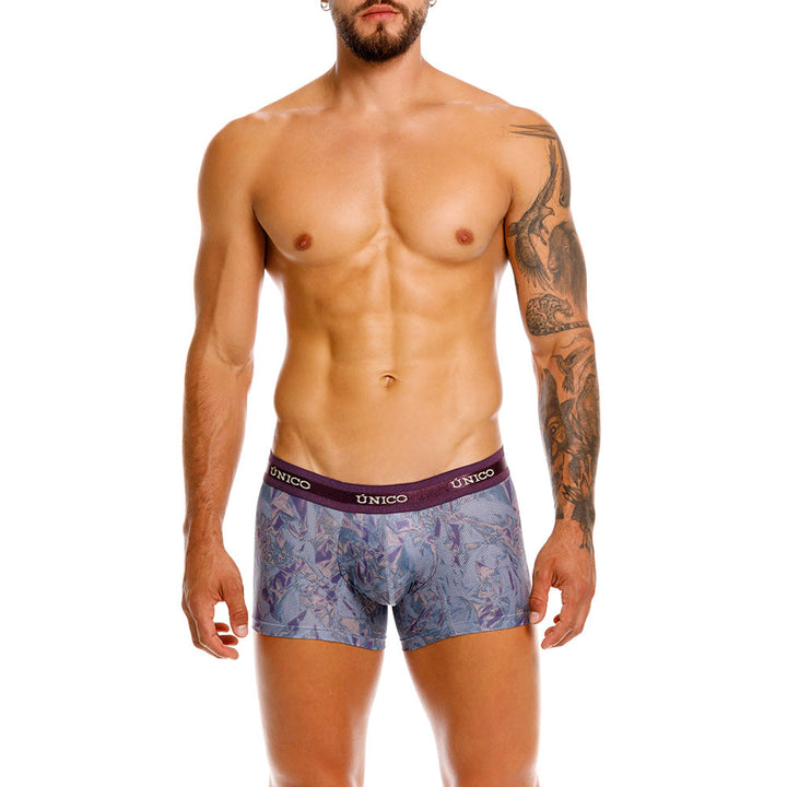 Mundo Unico Plumula Men's Trunk Underwear | Purple