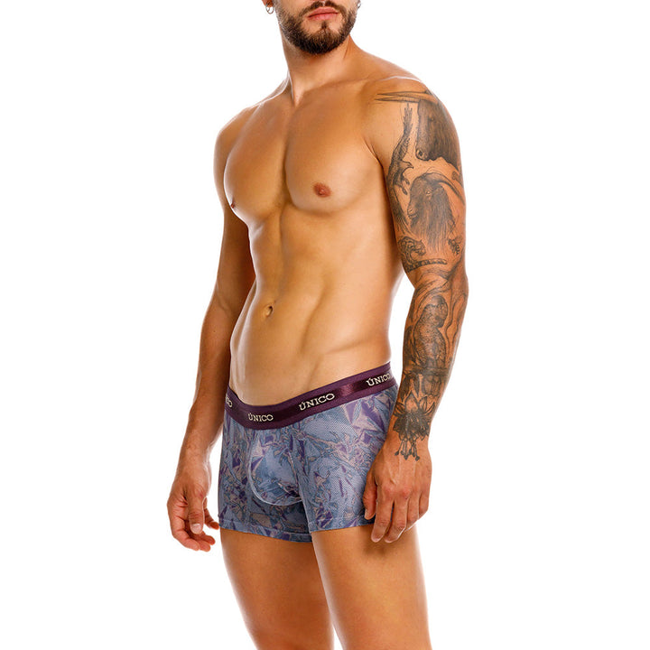 Mundo Unico Plumula Men's Trunk Underwear | Purple
