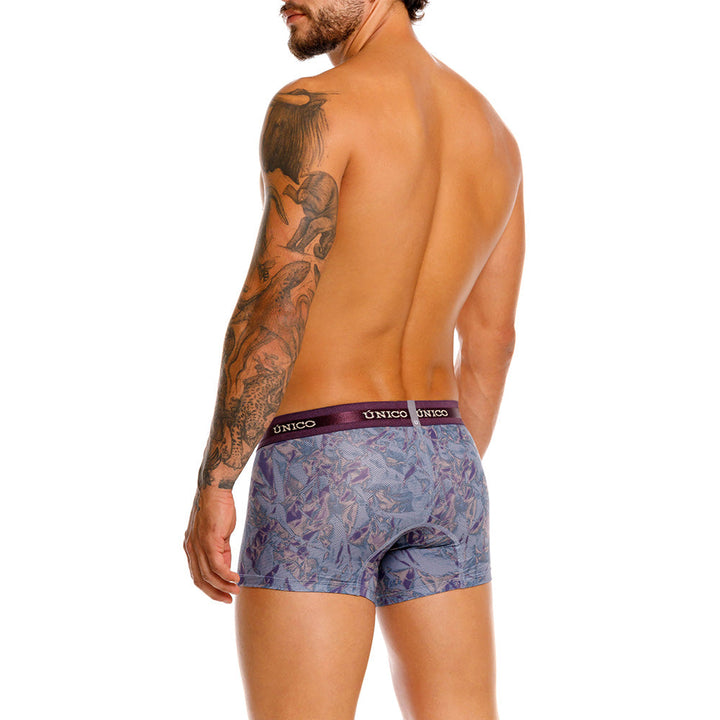 Mundo Unico Plumula Men's Trunk Underwear | Purple