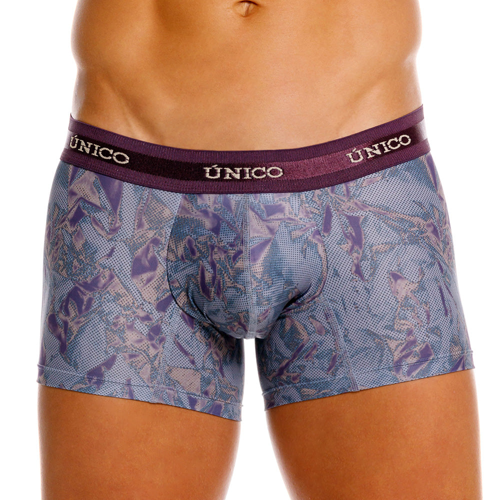Mundo Unico Plumula Men's Trunk Underwear | Purple