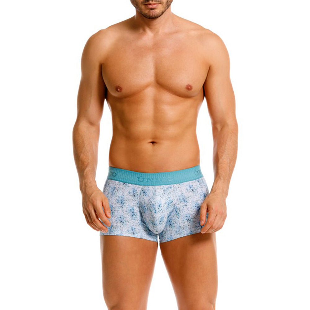 MUNDO ÚNICO "Rasilla" Blue Short Boxer Briefs (BOXER CORTO RASILLA AZUL)