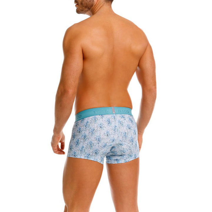 MUNDO ÚNICO "Rasilla" Blue Short Boxer Briefs (BOXER CORTO RASILLA AZUL)