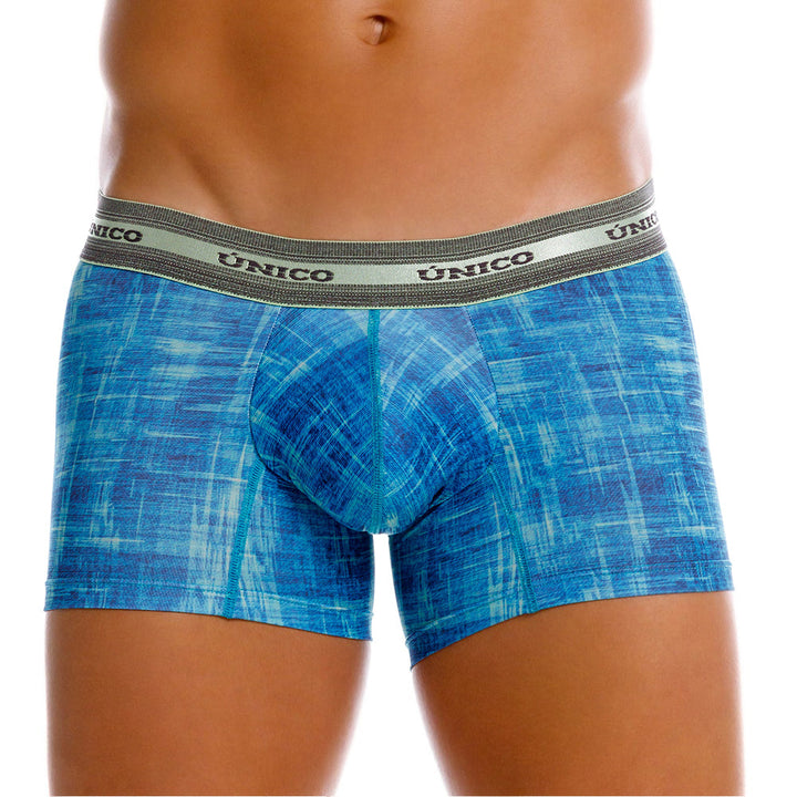 Mundo Unico men's green printed microfiber short boxer Recamado – view 8