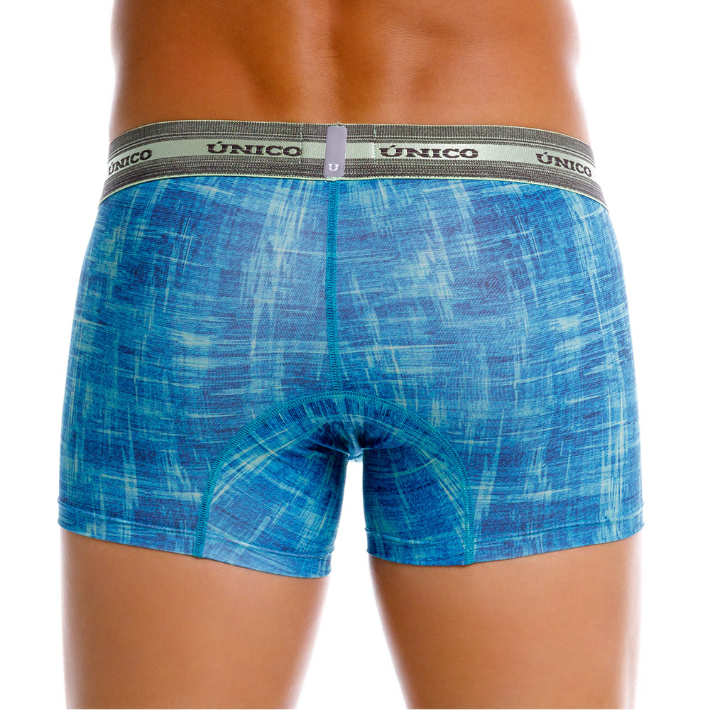 Mundo Unico men's green printed microfiber short boxer Recamado – view 9