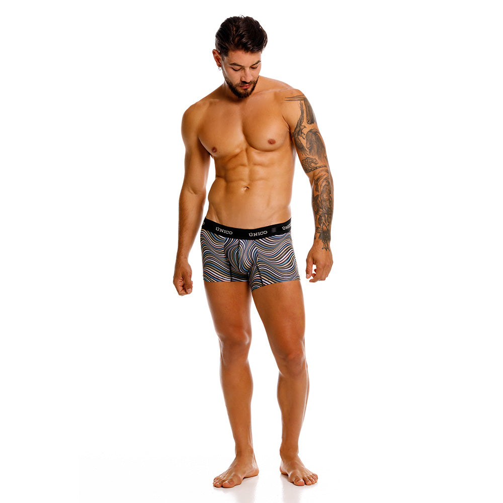 Mundo Unico Resonante Men's Trunk Underwear | Black