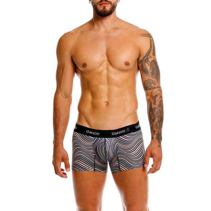 Mundo Unico Resonante Men's Trunk Underwear | Black