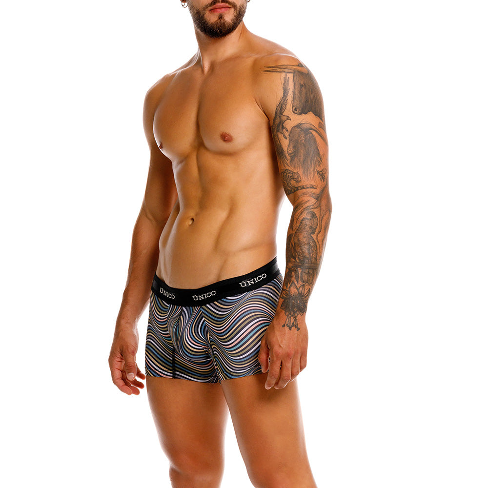 Mundo Unico Resonante Men's Trunk Underwear | Black