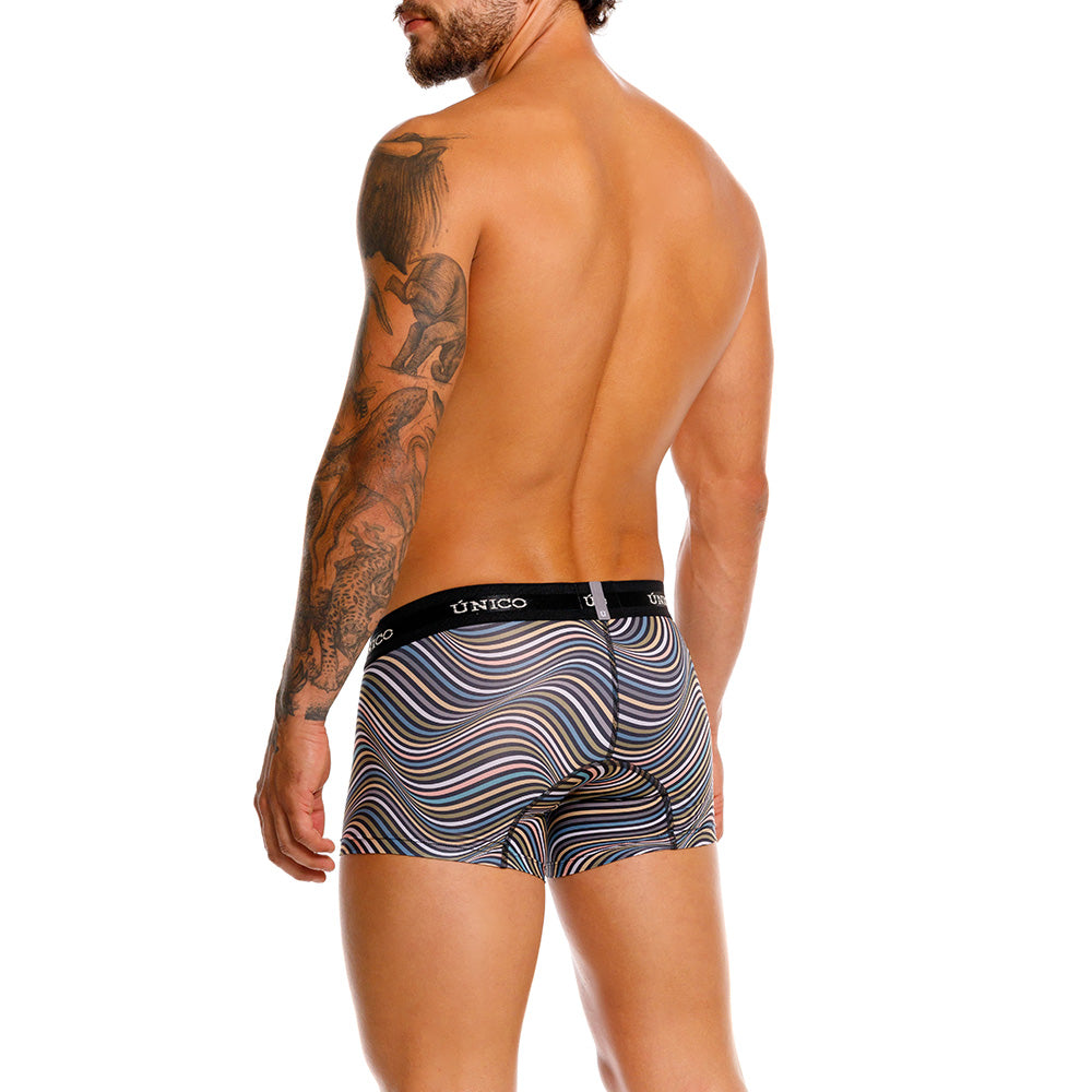 Mundo Unico Resonante Men's Trunk Underwear | Black