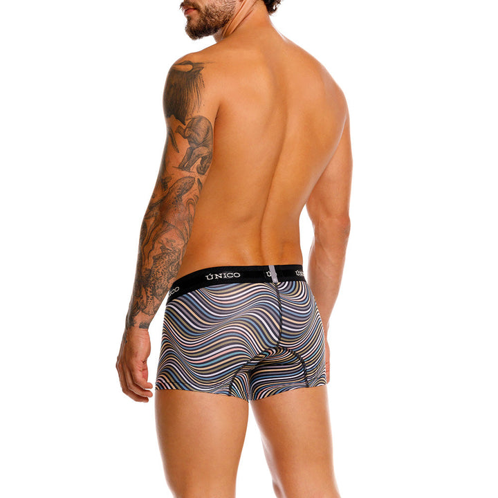 Mundo Unico Resonante Men's Trunk Underwear | Black