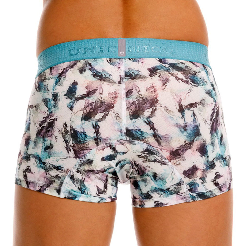 Mundo Unico Roseton Men's Trunk Underwear | White