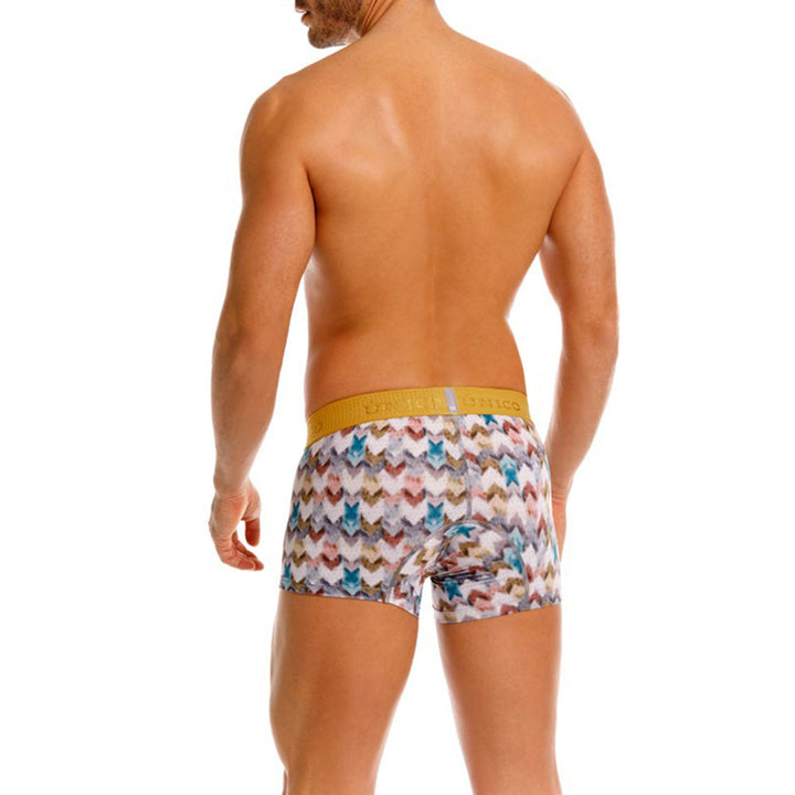 Mundo Unico Men's Mid-Length Boxer Briefs - Cielo Negro Solid Black Cotton