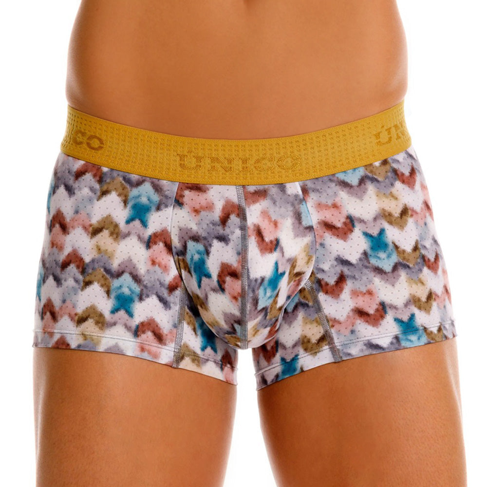 Mundo Unico Men's Mid-Length Boxer Briefs - Cielo Negro Solid Black Cotton