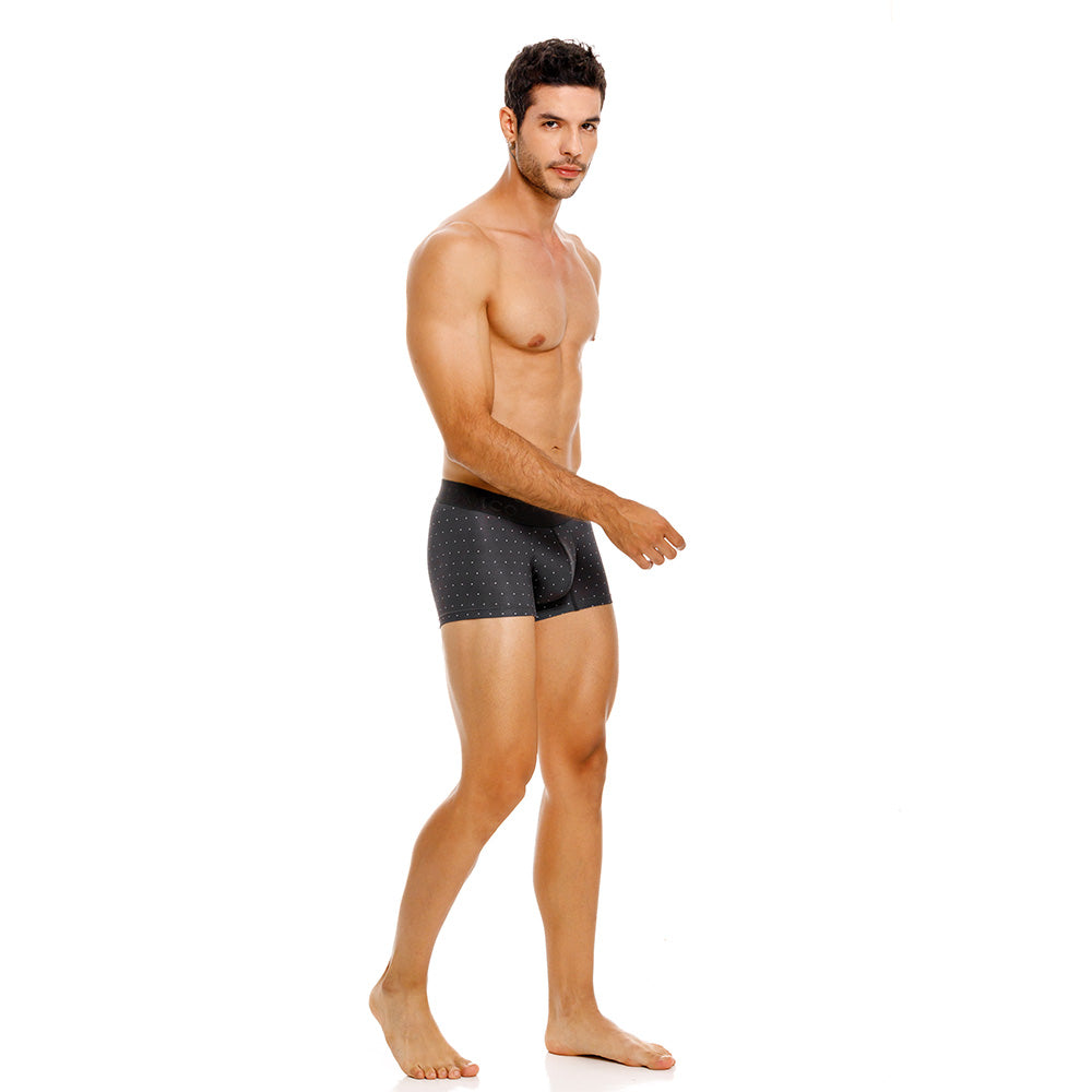Mundo Unico Men’s Bóxer Corto Salar Gris - Perforated Microfiber Trunk Underwear with Suspension Pouch