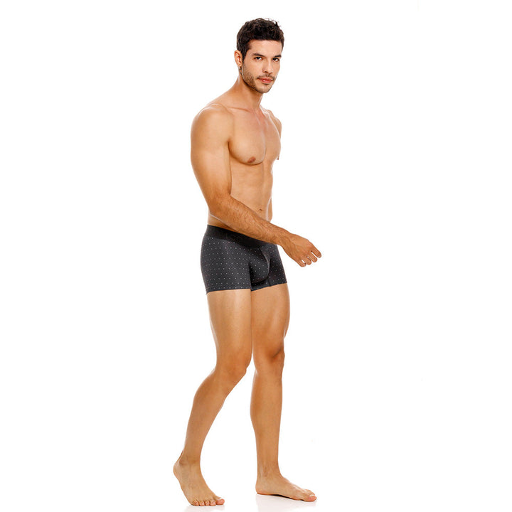 Mundo Unico Men’s Bóxer Corto Salar Gris - Perforated Microfiber Trunk Underwear with Suspension Pouch
