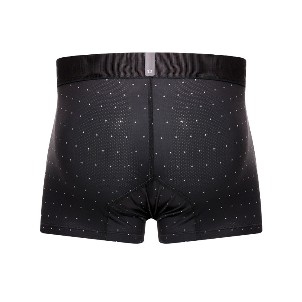Mundo Unico Men’s Bóxer Corto Salar Gris - Perforated Microfiber Trunk Underwear with Suspension Pouch