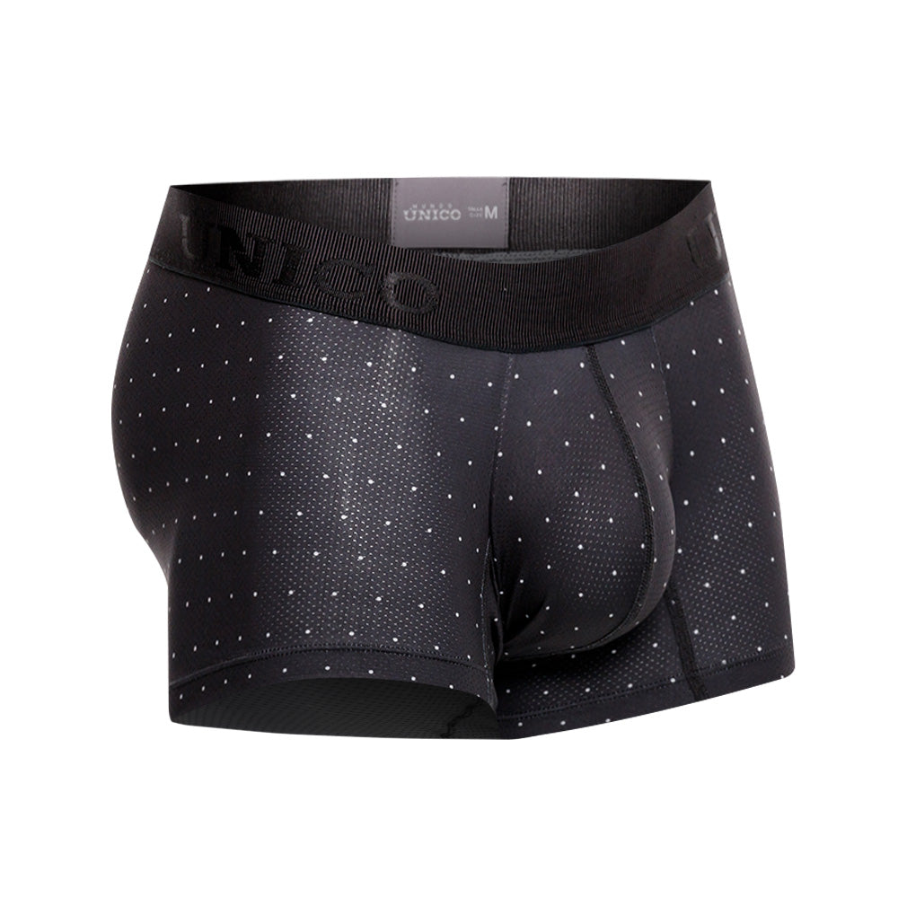 Mundo Unico Men’s Bóxer Corto Salar Gris - Perforated Microfiber Trunk Underwear with Suspension Pouch
