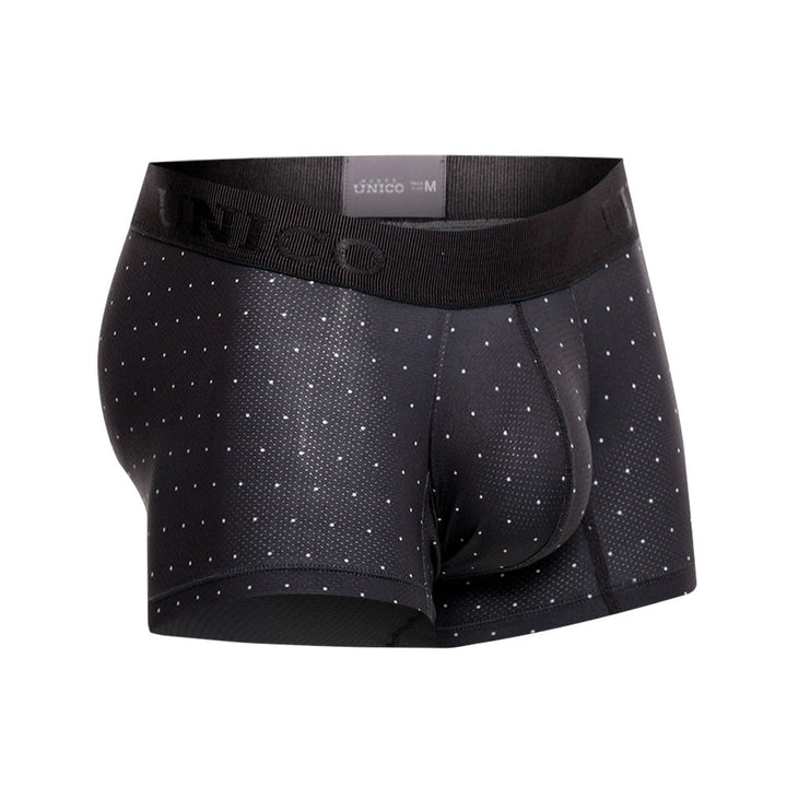 Mundo Unico Men’s Bóxer Corto Salar Gris - Perforated Microfiber Trunk Underwear with Suspension Pouch