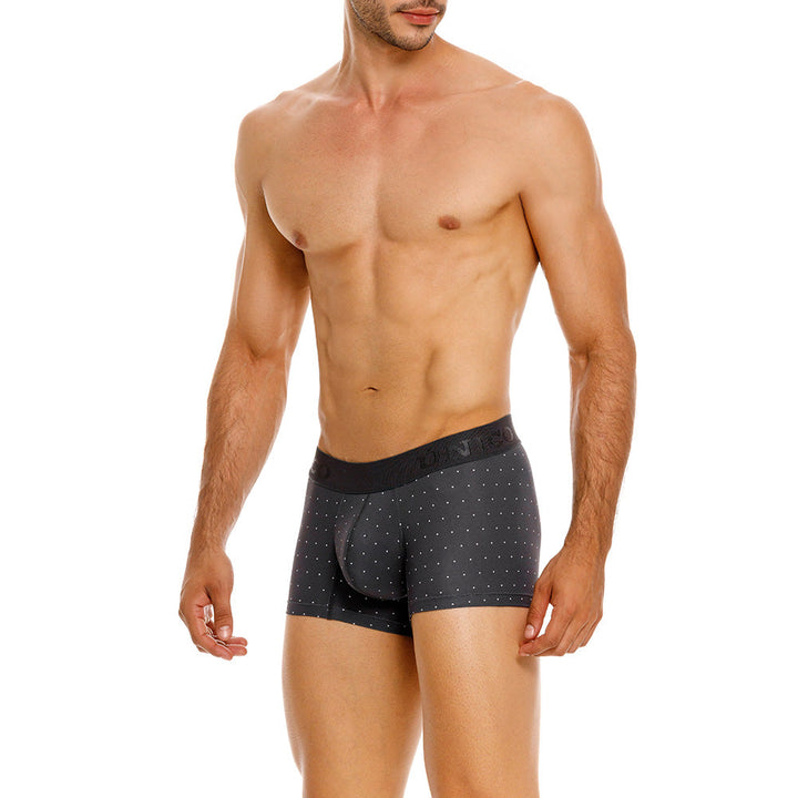 Mundo Unico Men’s Bóxer Corto Salar Gris - Perforated Microfiber Trunk Underwear with Suspension Pouch