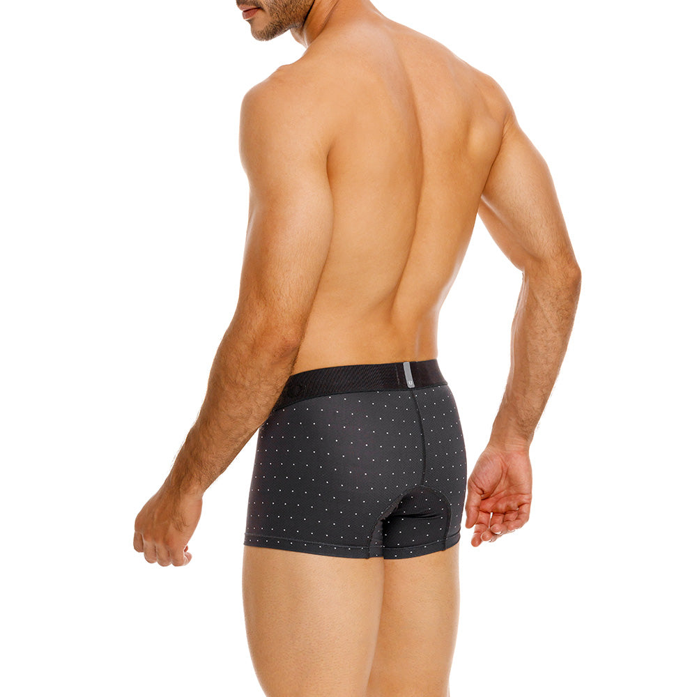 Mundo Unico Men’s Bóxer Corto Salar Gris - Perforated Microfiber Trunk Underwear with Suspension Pouch