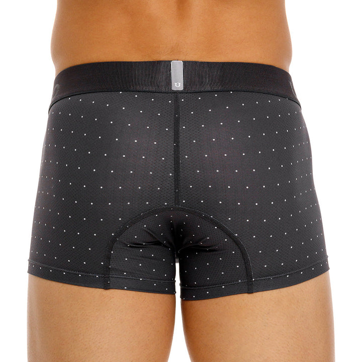 Mundo Unico Men’s Bóxer Corto Salar Gris - Perforated Microfiber Trunk Underwear with Suspension Pouch