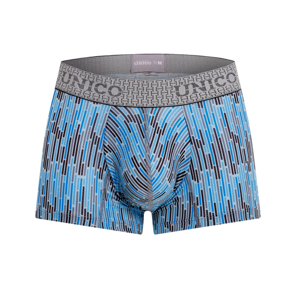 Mundo Unico Men's Serie Azul Short Boxer Briefs - Printed Microfiber Comfort Underwear
