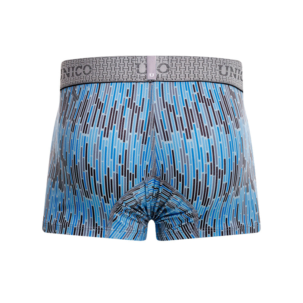 Mundo Unico Men's Serie Azul Short Boxer Briefs - Printed Microfiber Comfort Underwear