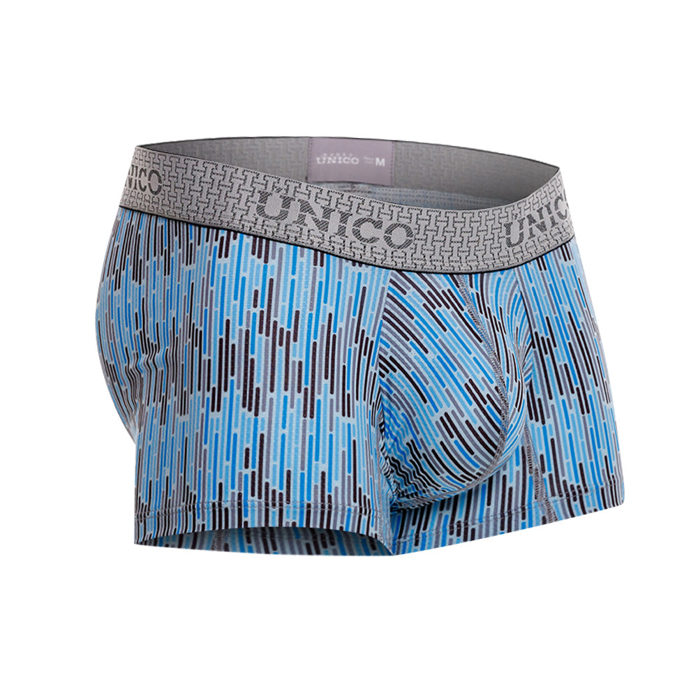 Mundo Unico Men's Serie Azul Short Boxer Briefs - Printed Microfiber Comfort Underwear