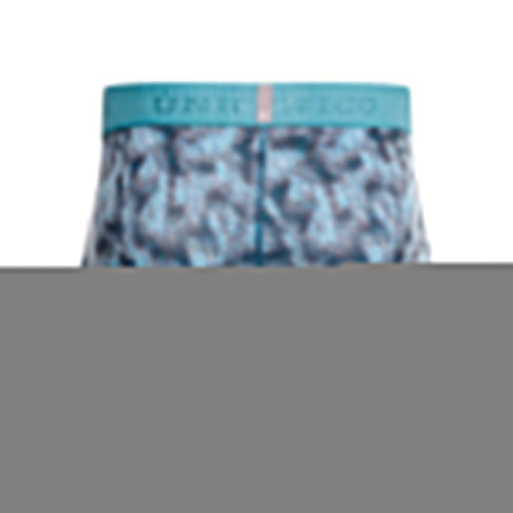 MUNDO ÚNICO Blue Diagonally Printed Short Boxer Briefs (BOXER CORTO SESGADO AZUL)