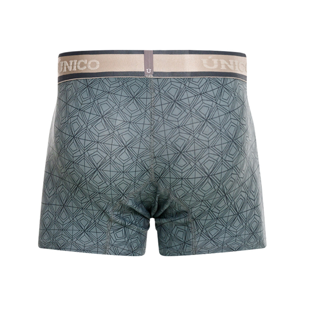 Mundo Unico Men's Transitorio Short Boxer Briefs - Gray Microfiber Athletic Trunks