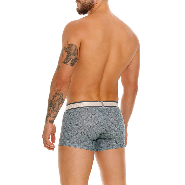 Mundo Unico Men's Transitorio Short Boxer Briefs - Gray Microfiber Athletic Trunks