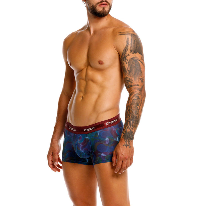 Mundo Unico Vortice Men's Trunk Underwear | Blue