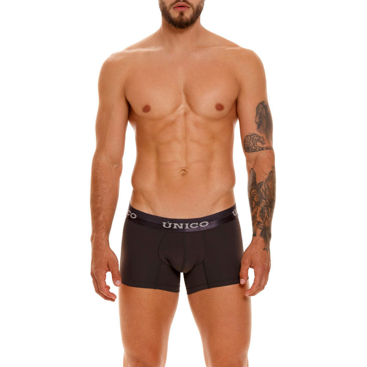 Mundo Unico Men's Short Boxer Briefs - Pirita M23 Grey Microfiber