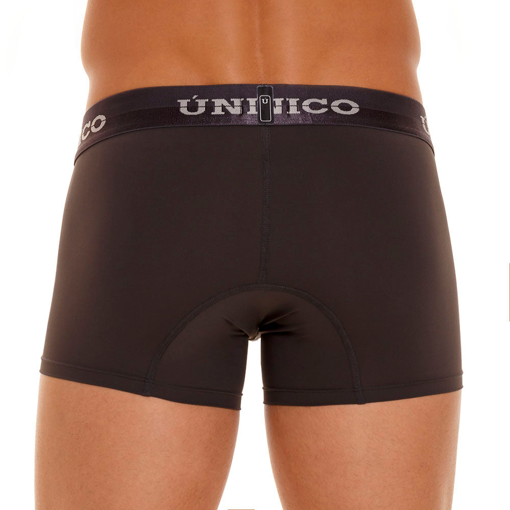 Mundo Unico Men's Short Boxer Briefs - Pirita M23 Grey Microfiber