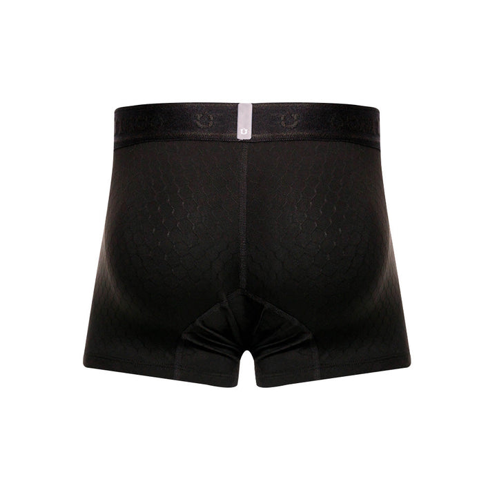 Mundo Único Black Trunk Underwear | Breathable Jacquard Microfiber w/ Urologist-Approved Pouch