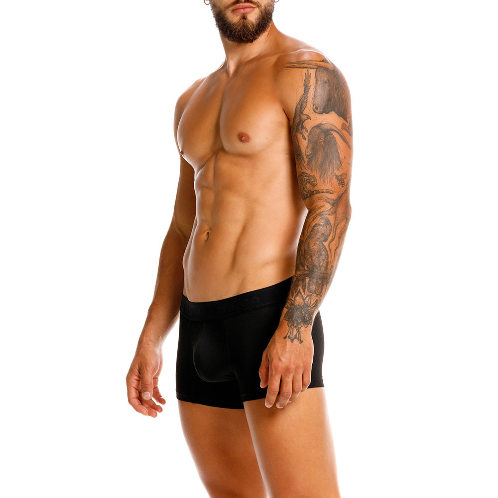 Mundo Único Black Trunk Underwear | Breathable Jacquard Microfiber w/ Urologist-Approved Pouch