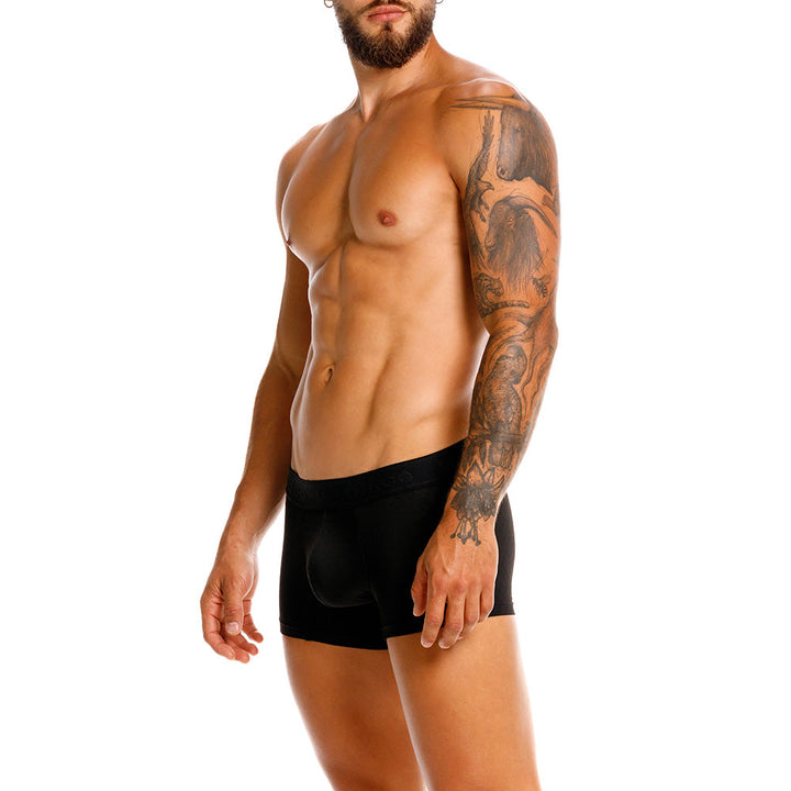 Mundo Único Black Trunk Underwear | Breathable Jacquard Microfiber w/ Urologist-Approved Pouch