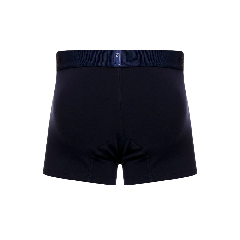 Unico Boxer Corto Ébano A23 - Men's Navy Blue Premium Cotton Trunk