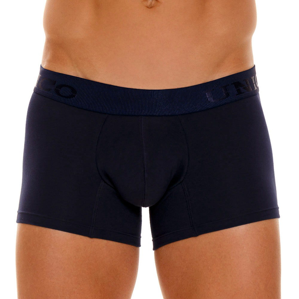 Unico Boxer Corto Ébano A23 - Men's Navy Blue Premium Cotton Trunk